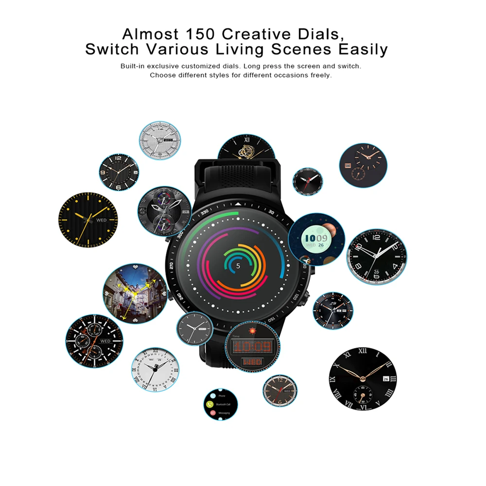 Новинка zeblaze Thor PRO 3g gps Smartwatch 1 53 дюймов Android 5 MTK6580 0 ГГц Гб + 16 Смарт-часы BT 4 носимые