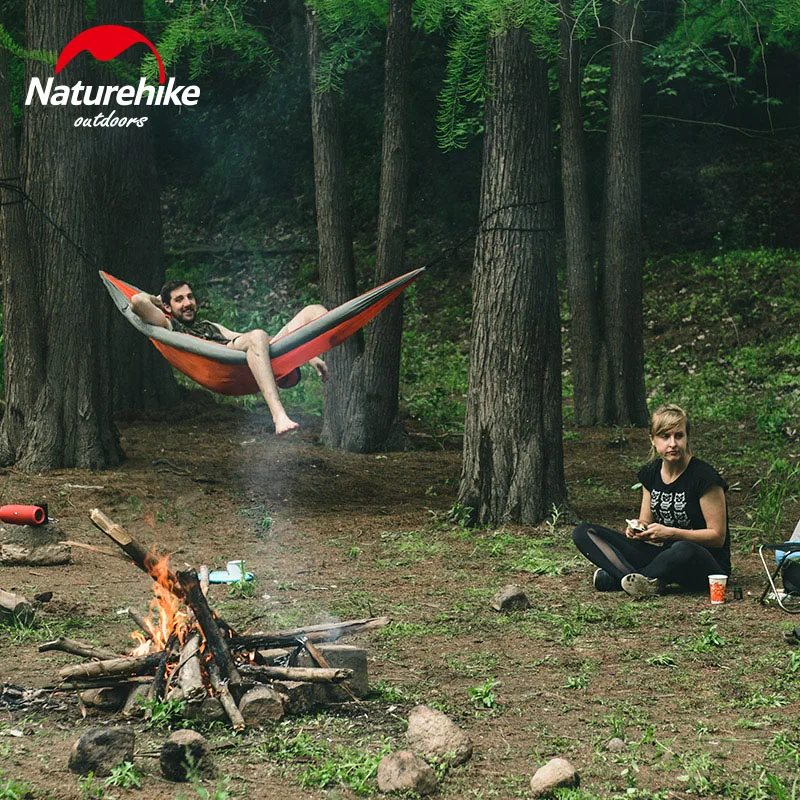 Двойной гамак Naturehike подвесная кровать для отдыха на открытом воздухе