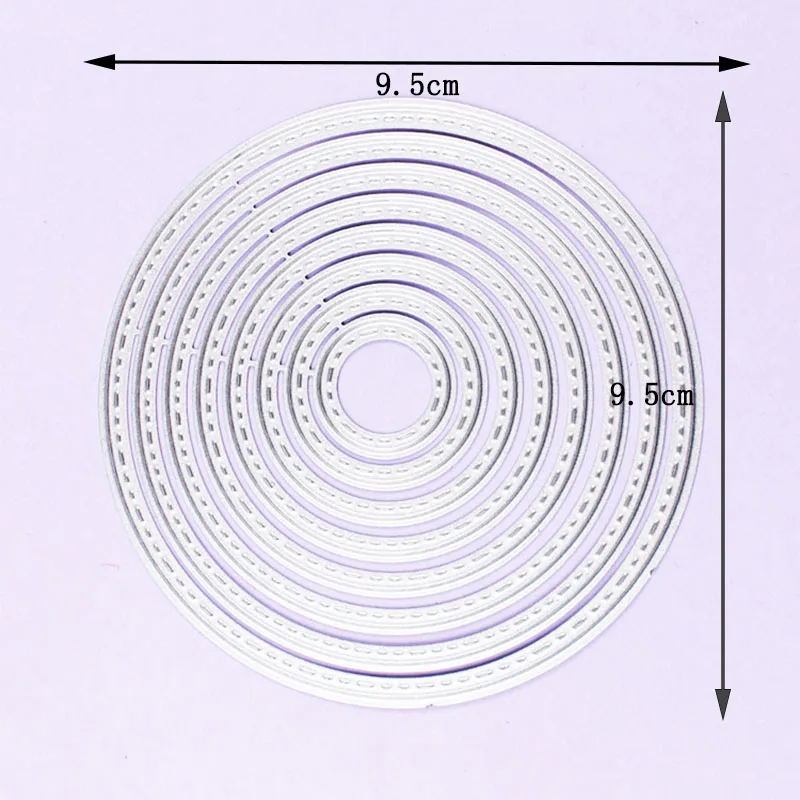 Круглые металлические режущие штампы для скрапбукинга DIY Фотоальбом декоративное тиснение шаблон папка ремесла Декор#008