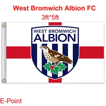 England West Bromwich Albion FC decoration Flag B 3ft*5ft (150cm*90cm)