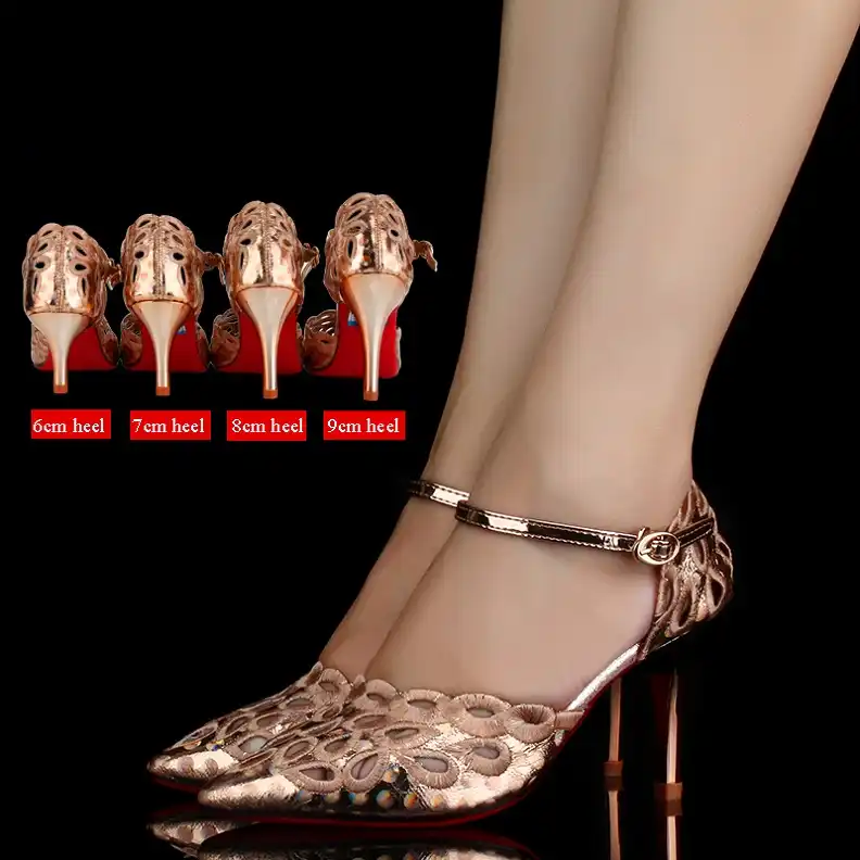 rose gold dance shoes