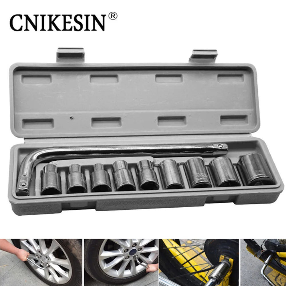 CNIKESIN Инструменты для ремонта автомобилей ключ инструменты автомобильной рукава ключ Комбинации автомобиль мотоцикл ремонт инструмент L