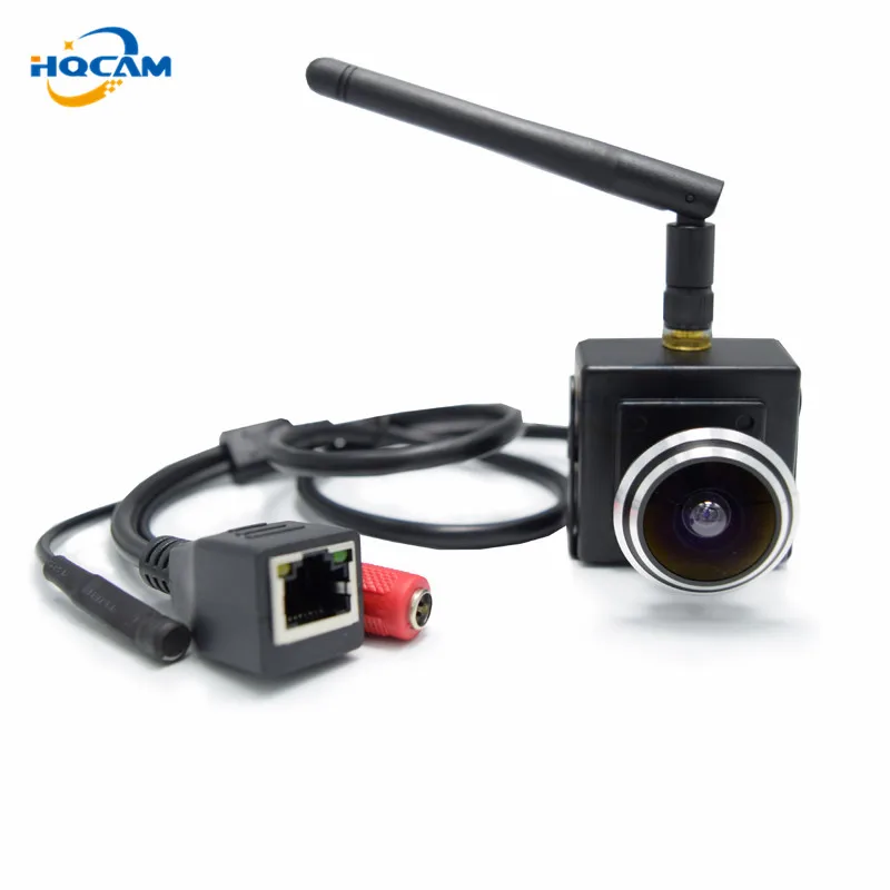 HQCAM 1,78 мегапикселя Wi Fi ip камера 2,0 мм рыбий глаз H-264 1080 P беспроводной Крытый самый маленький сети 180 градусов Рыбий глаза