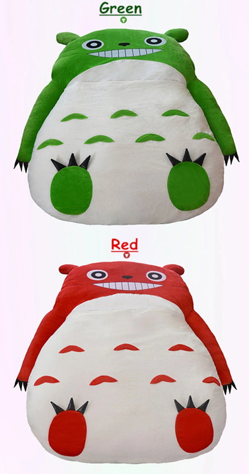 HOT anime Totoro plush bed with padding Giant couch double cartoon tatami mattress cute creative bedroom children adults  sleeping mat DY50342 (19)