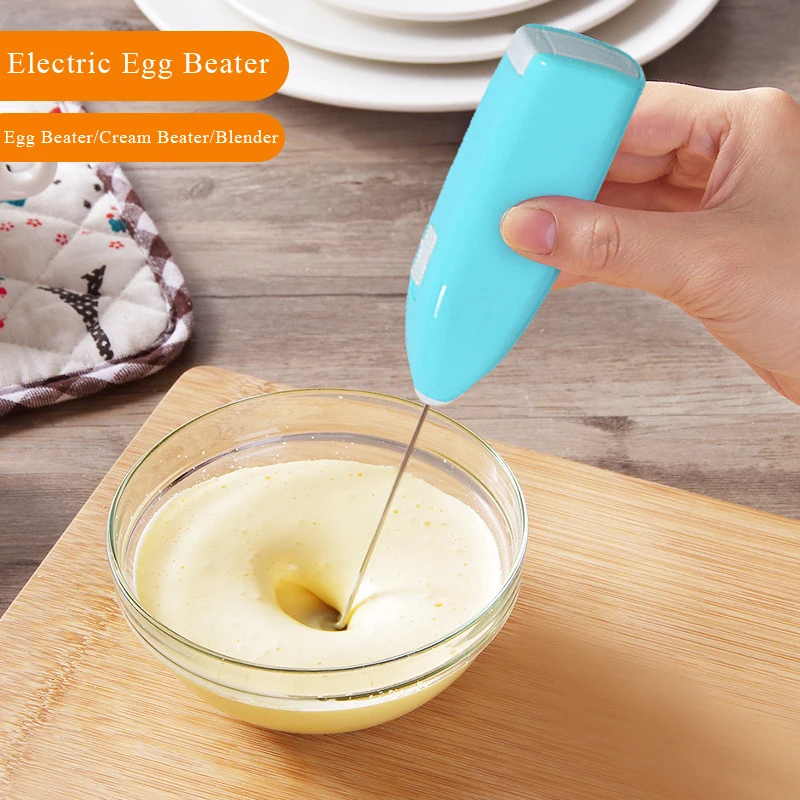 

Stainless Steel Electric Egg Beater Gadget Milk Frother Foamer Mixer Egg Beater Coffee Cake Maker Auto Blender Kitchen Tools