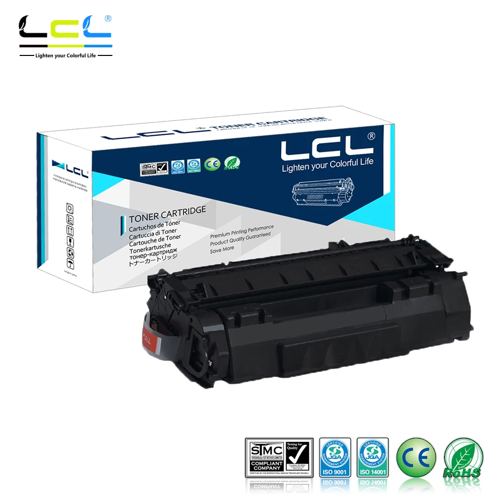 

LCL Q7553A 53A Q 7553 A 7553A Q7553 (1-Pack Black) Compatible Laser Toner Cartridge for HP LaserJet P2014/P2015/M2727 Series