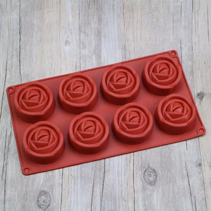 Силиконовый в форме розы формы помадки трафарет для торта вечерние пирог печенье украшения инструменты Конфеты шоколадная мастика формы