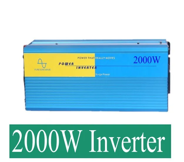 

2000W Pure Sine Wave Inverter 5000w peak For Wind and solar energy High Qualit pv inverter 2000watt