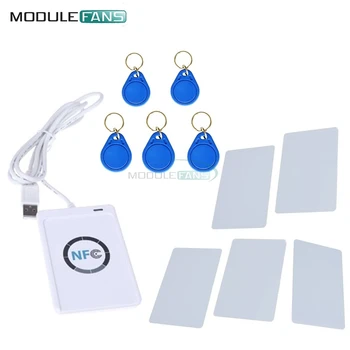 

ACR122u NFC Reader Writer 13.56Mhz RFID Copier Duplicator + 5 pcs UID Cards +5pcs UID Tags