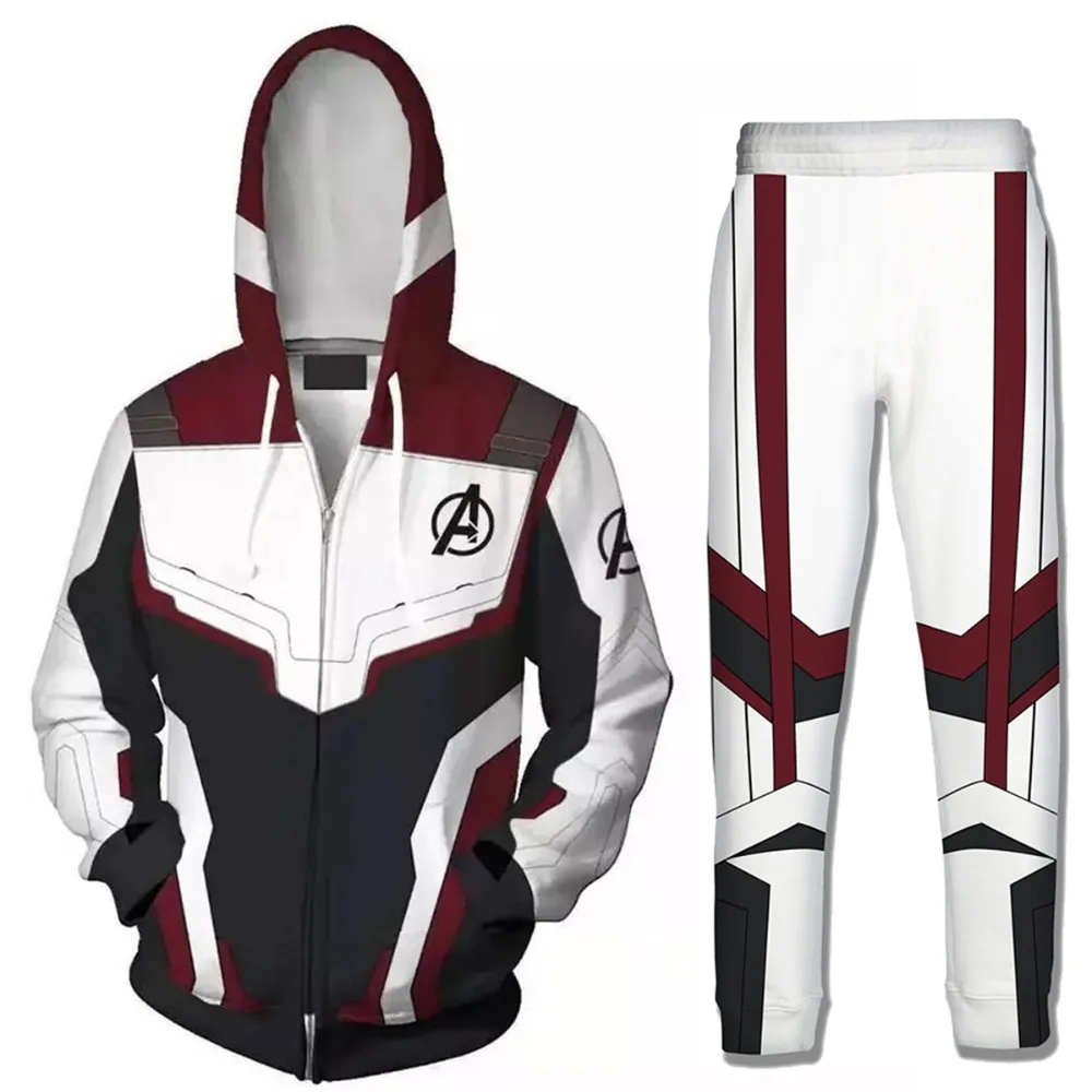 PLstar Cosmos Avengers Endgame 4 Quantum Realm 3D Print Hoodies Men Fitness Zipper Jacket Cosplay Costume Streetwear TZ-586