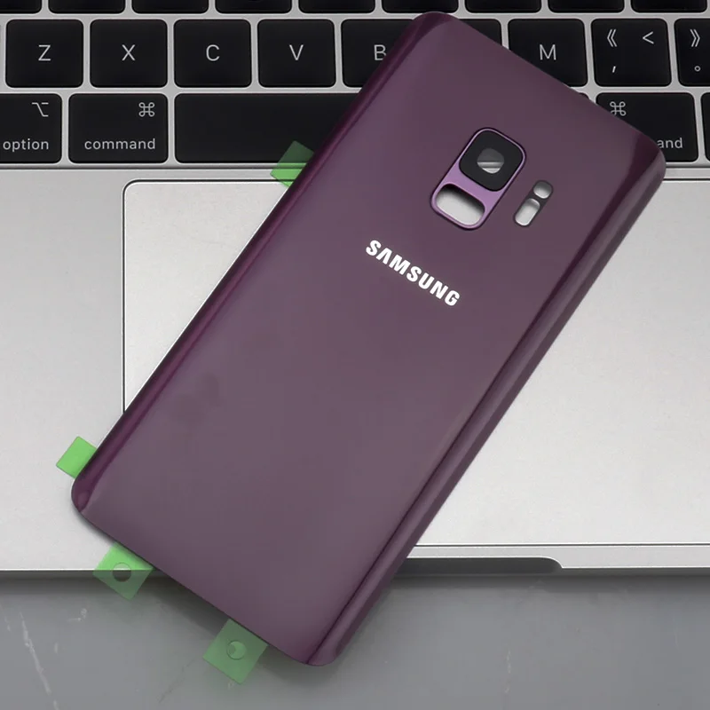 5," чехол на заднее стекло для samsung Galaxy S9 G960F задняя крышка на батарейку для samsung S9 объектив камеры - Цвет: S9 Purple