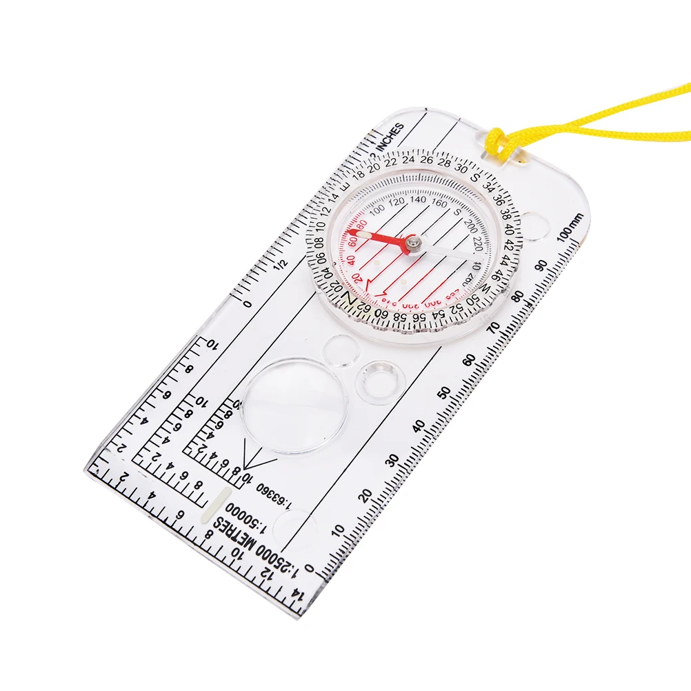 

Activing 2019 Best Deal Outdoor Portable Hiking Camping Ruler Map Magnifier Liquid Filled Compass