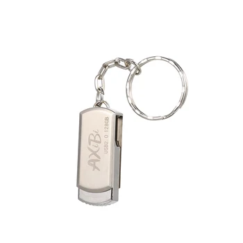 

USB Flash Drive USB2.0 Mini Portable U Disk 128GB Pendrives Car Pen Drive Silver for PC Laptop