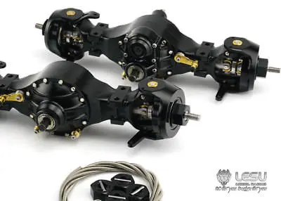 LESU металлические оси дифференциальные замки 1/14 RC 8X8 трактор грузовик DIY Tmy модель