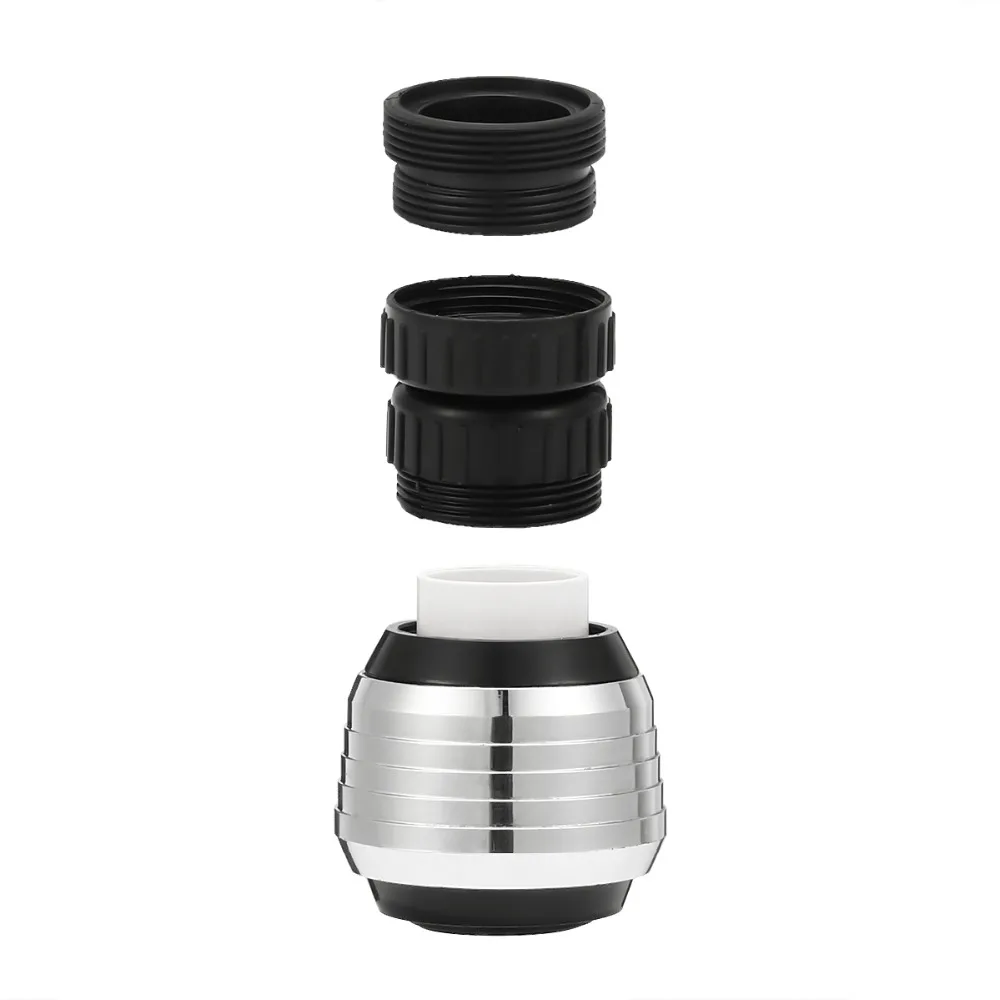 360 Degree Water Faucet Nozzle Adapter Easy Install Black High Quality Kitchen Accessories Water Faucet