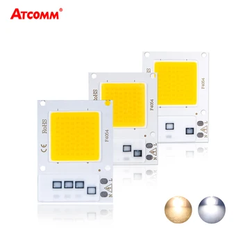 

10W 20W 30W 110V 220V COB LED Lamp High Power Chip Diode Matrix Cold/Warm White High Lumen Flicker-Free Smart IC No Need Driver