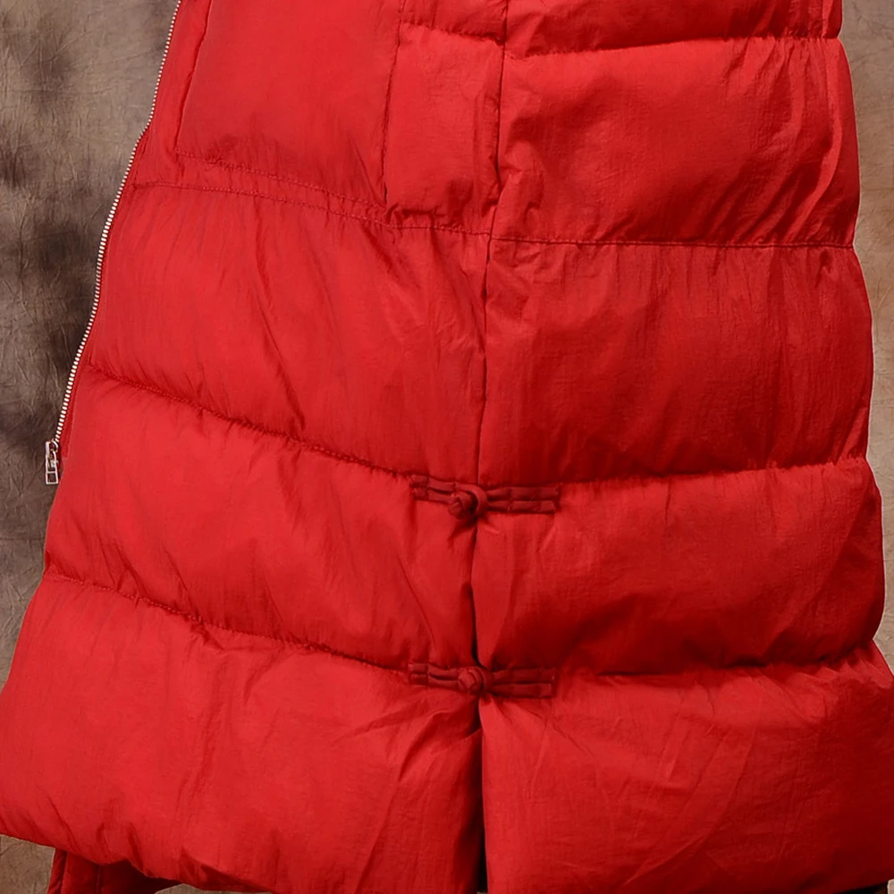 Johnature Women Hooded Down Coat Loose 2018 Winter New Thick Warm Long Sleeve Pockets Vintage Zipper Button Brief Long Down Coat