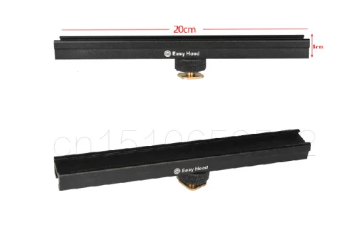 

EasyHood ESE-20 20cm 8'' Camera Hot Cold Shoe Extension Rail Bracket Bar for Flash LED Video light Microphone Microphone Trigger