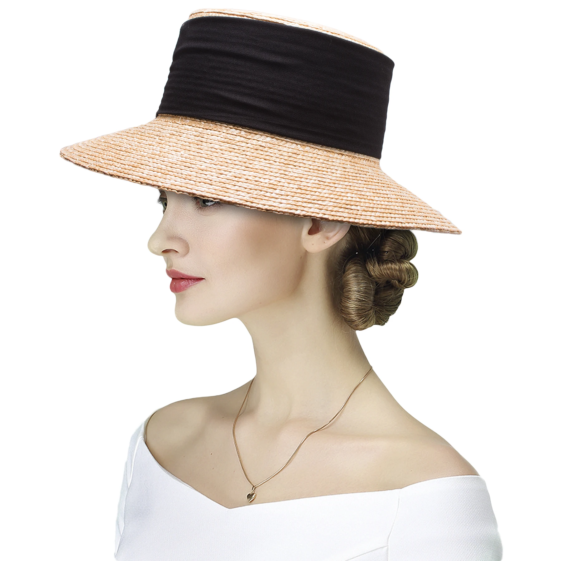 Ceny Damskie szerokie rondo letnie kapelusze plażowe naturalny kapelusz słomkowy kapelusze płasko zakończony kapelusze przeciwsłoneczne sukienka czapka pokaz mody Chapeau Feminino czapka przeciwsłoneczna