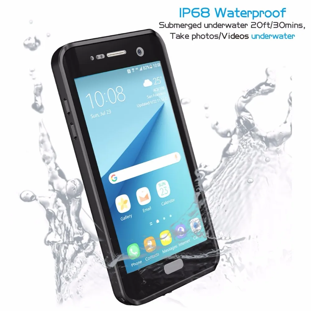 Для S7 edge водонепроницаемый чехол IP68 Подводный жизнь ударопрочный