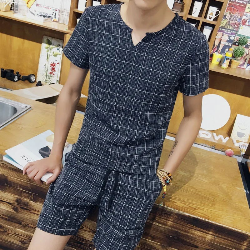 Футболка  Шорты 2019 Летняя мужская мода. - цена