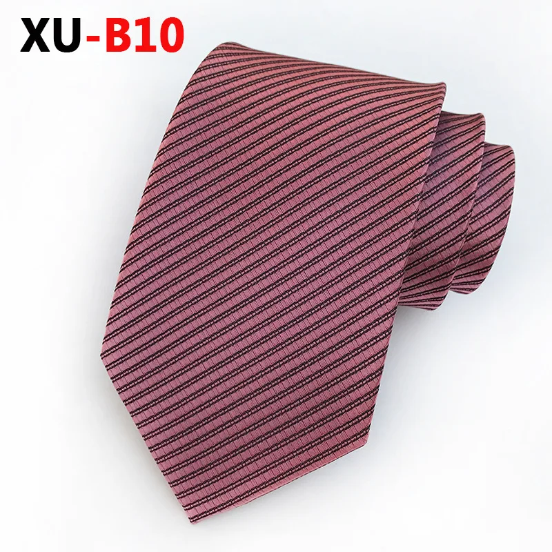 Взрывные модели дизайн Формальные случаев бизнес галстук для костюма полиэстер жаккард 8 см в полоску повседневное галстук - Цвет: XU-B10