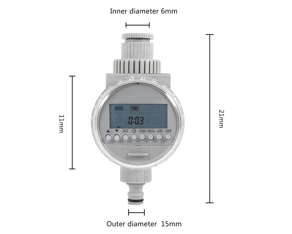 Таймер для полива сада, таймер для полива на солнечной батарее, автоматические ирригационные контроллеры, система для полива сада с ЖК-дисплеем, цифровой таймер для полива