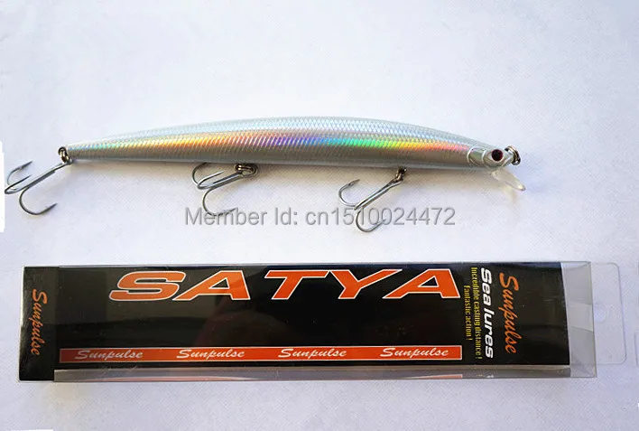 

Minnow Bait Floating Type Big Lure 17.5cm/30g Silver Color