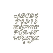 

GJCrafts 26 ABC Alphabet Dies Letter Metal Cutting Dies for Calligraphy Card Making Craft Stencil Diecut Scrapbooking Decors