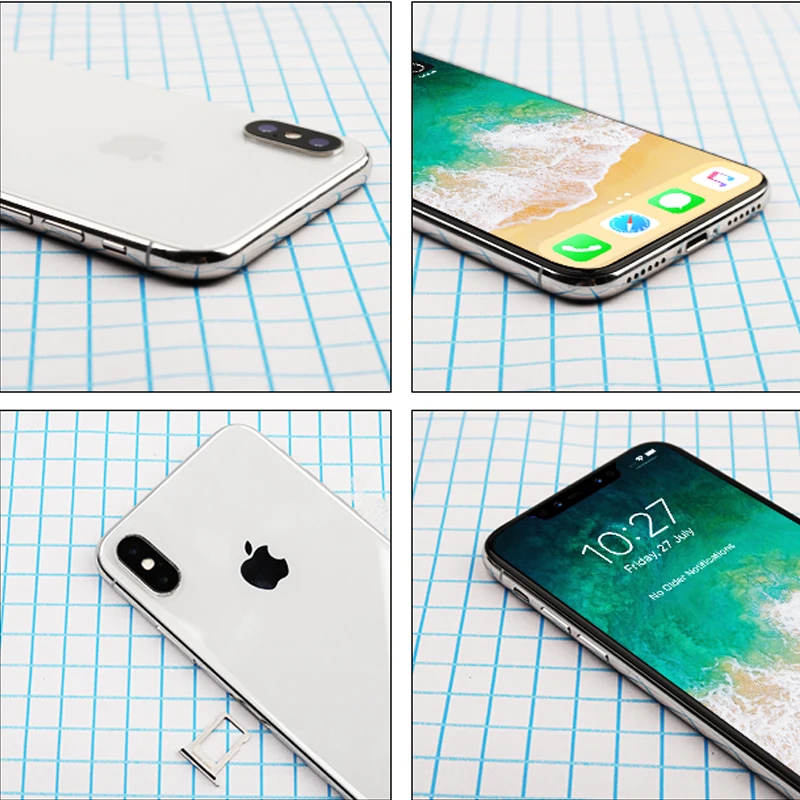 Оригинальный разблокированный смартфон Apple iPhone X 5 8 дюймов 4G LTE 12MP двойная задняя