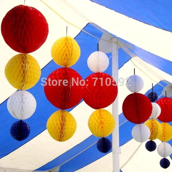 

25cm Tissue Paper Honeycomb Balls Decorations Paper Crafts Party Supplies Wedding Home Garden Celebration Decor
