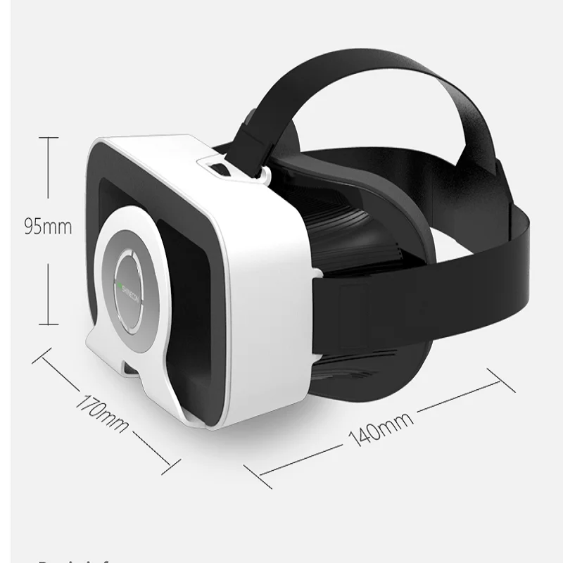 Shinecon SC-3GR 3D VR один дисплей Google Cardboard Bluetooth беспроводной Дистанционное управление геймпад виртуальной реальности Glassess