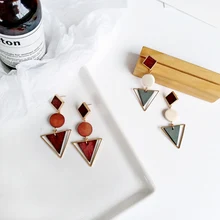 Temperament and contracted geometric triangle circle fashion exquisite earrings earrings eardrop retro fashion women цена Temperament and contracted geometric triangle circle fashion exquisite earrings earrings eardrop retro fashion women цены онлайн