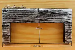 10 дюймов x 5 дюймов 25,5 см x 2,5 см деревянная рамка под кошелек M12