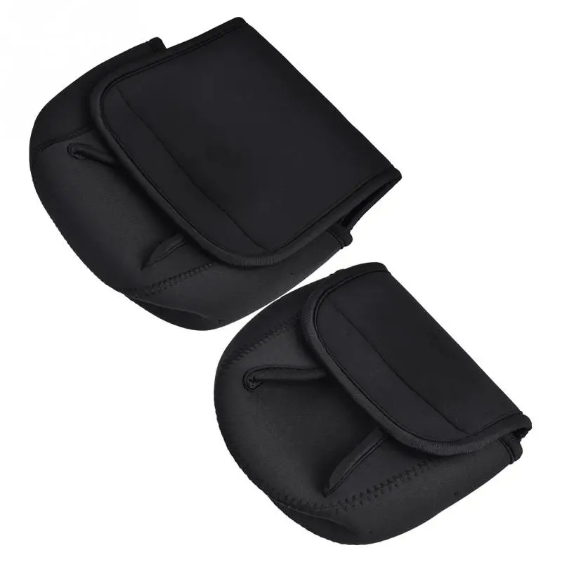

Portable Outdoor2 Size waterproof Fishing Reel Bags Spinning Reel Protective Cover Pouch Adjustable Fastener Tape Fishing Tools