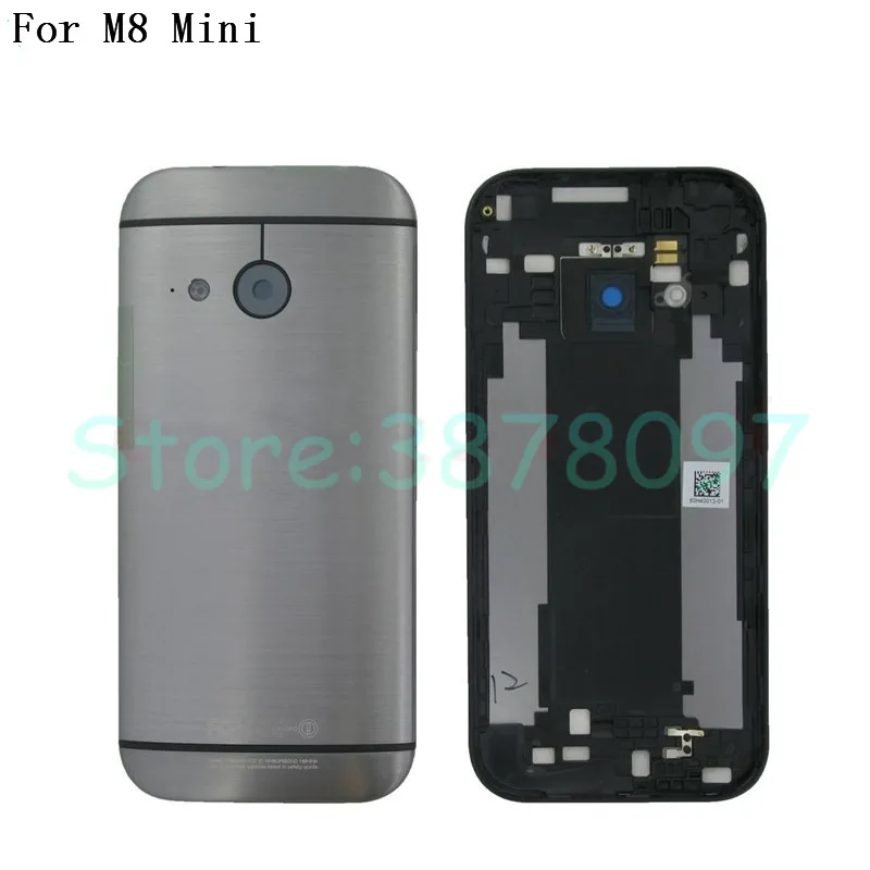 

Original Battery Door Back Cover Housing For HTC One 2 M8 Mini Battery Cover Back Rear Housing With Power Volume Buttons