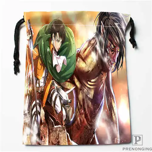 Пользовательские печати attack_on_titan сумки для покупок на шнурках дорожный мешочек для хранения плавать Туризм игрушка сумка унисекс мульти Size18-12-31-78