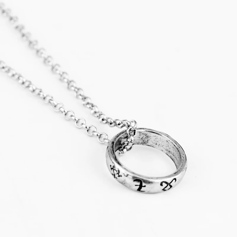 

The Mortal Instruments City of Bones necklace vintage Angelic Power Runes Shadowhunters Round Shape pendant for men and women