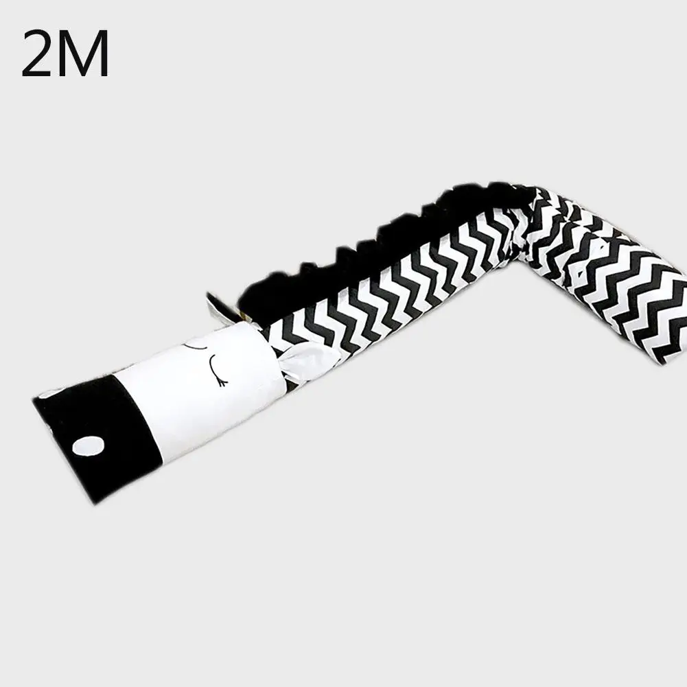 Black & White Zebra Shaped Children's Crib Bed Guardrail EPE Bumper Protector Pillow Anti-Crash Bar Baby care 2M 3M