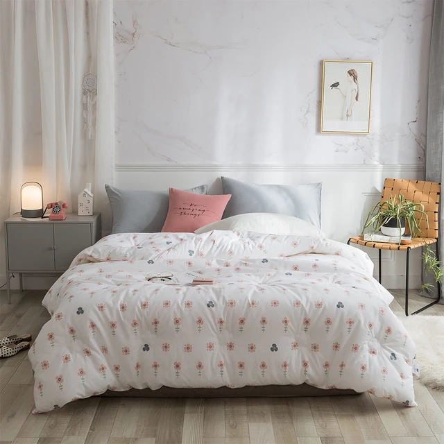 Past S Bed Bedding Duvet Winter Comforter Warm Small Past S Bed Bedding Duvet Winter Comforter Warm Small Fl Thick Quilt Twin Full King For Home Decoration