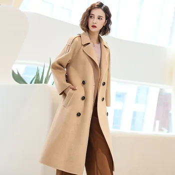 KMETRAM 100% Wool Coat Female Jacket Woman Spring 2019 Double-side Woolen Coats and Jackets Women Streetwear Abrigo Mujer MY2645 KMETRAM 100% Wool Coat Female Jacket Woman Spring 2019 Double-side Woolen Coats and Jackets Women Streetwear Abrigo Mujer MY2645