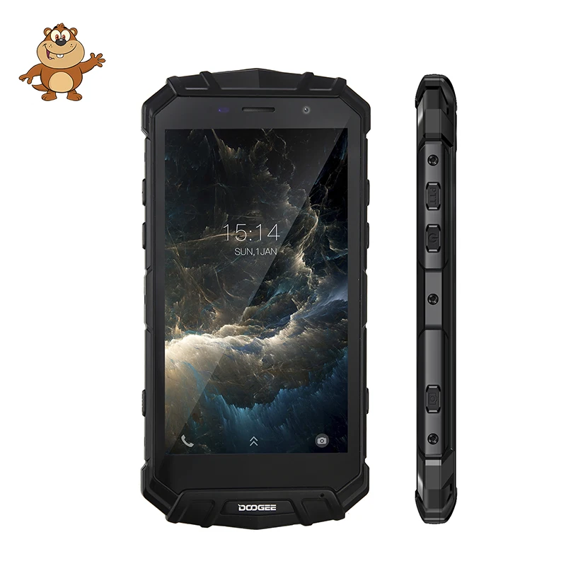 Реальная IP68 DOOGEE S60 Беспроводная зарядка 5580 мАч 12V2A Быстрая 5 2 ''FHD Helio P25