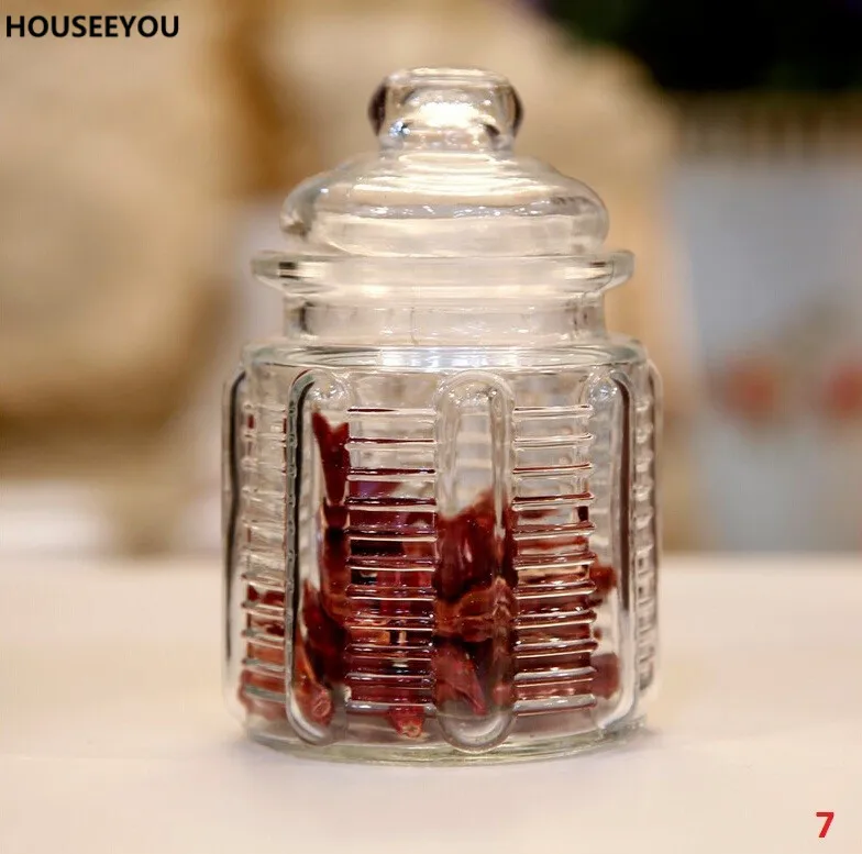 230 мл мини из прозрачного стекла Jar маленькие стеклянные банки и крышки