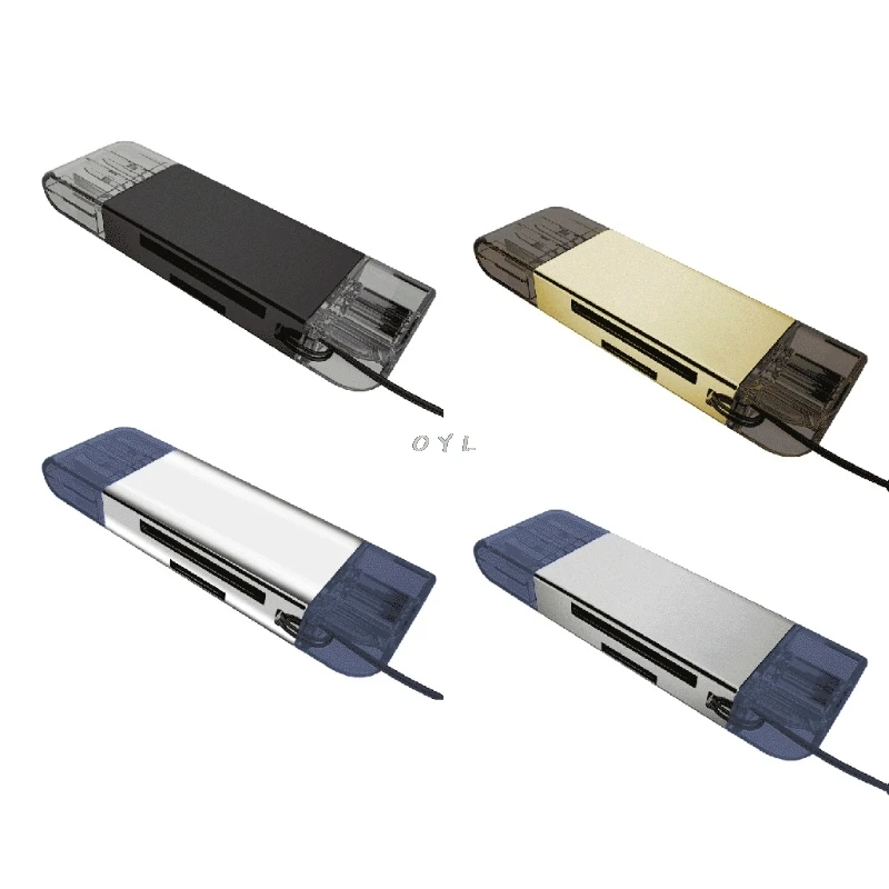 USB 3,0 + Тип C SD/Micro SD TF считыватель карт OTG адаптер для ПК смартфона ноутбука