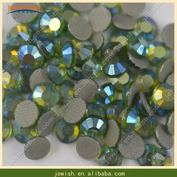 

SS20 Peridot AB or Customized AB Korean hot fix rhinestones 100 Gross / bag for crystal flatback rhinestone Motif dress