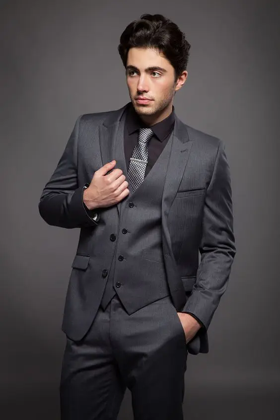 gray pant coat