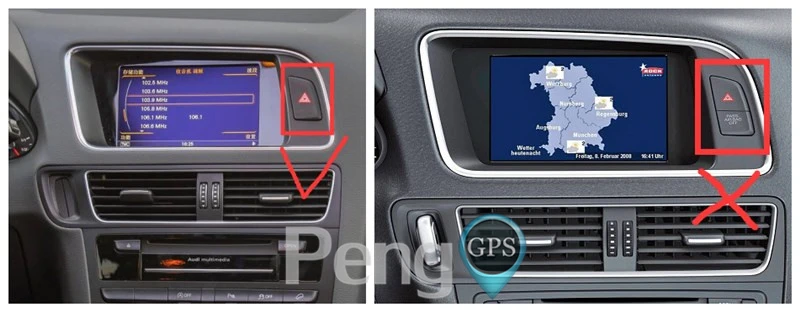 Top Quad Core DVD Player 2 Din Stereo Android System Car Radio for AUDI Q5 2009-2015 (with Original AUX) LVDS square 10PIN Headunit 3