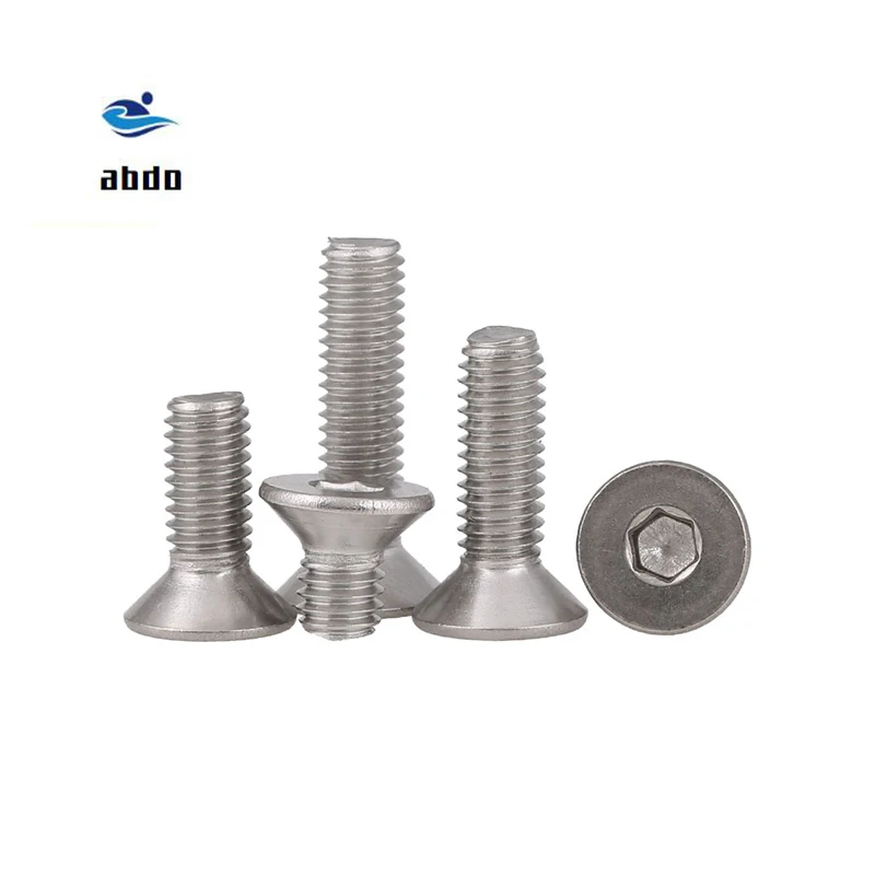 

DIN7991 GB70.3 ISO10642 JISB1194 M2 M2.5 M3 M4 M5 M6 304 Stainless Steel Hexagonal Countersunk Screws Flat Head Screw Bolt