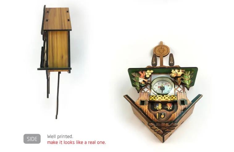 Винтажное украшения для дома настенные часы с птицей Висячие деревянные часы с огурцом для гостиной маятниковые часы ремесленные художественные часы для нового дома# ET