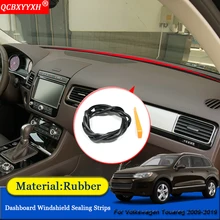 Автомобиль-Стайлинг анти-Шум Звукоизолированные пыле приборной панели автомобиля Лобовое стекло щеточное аксессуары для Volkswagen Touareg 2009